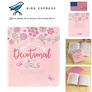 The Illustrated Devotional for Girls - 366 Days Faith & Creativity for Ages 8-12 - Picture 1 of 9