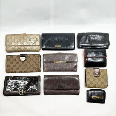 SIN TARIFA Gucci Cartera de Cuero Cartera Larga Juego de 10 Piezas 584187 Foto 1 de 4