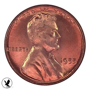 1955 DDO FS-1955-102, Great Glowing RED Color! Ready for Grading! NUMIS - Picture 1 of 2