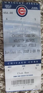 CHICAGO CUBS BOLETO TALÓN 7-15-07 USADO ESTADO-TÍTULO DIVISIÓN CACHORROS - Imagen 1 de 4