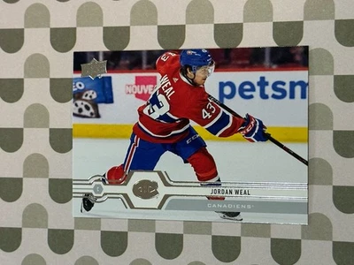 2019-20 Upper Deck Series 1 Jordan Weal #50 Montreal Canadiens (W) - Image 1 of 2