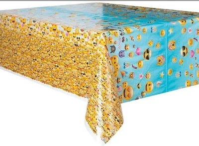 Mantel plástico emoji, 84" x 54" Foto 1 de 3