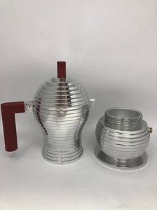 Alessi MDL02/6 R Pulcina Estufa Superior Cafetera Espresso 6 Tazas en Aluminio... - Imagen 1 de 5