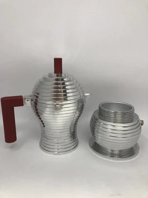 Alessi MDL02/6 R Pulcina Estufa Superior Cafetera Espresso 6 Tazas en Aluminio... Foto 1 de 4