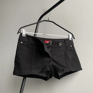Vintage 00s Miss Sixty Y2K Italian Mini Stripe Shorts Size 28 - Bild 1 von 16