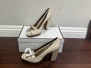Coach A3320 Corey 5 CM PEN OP ART Pumps Schuhe Größe 8 - Bild 1 von 8