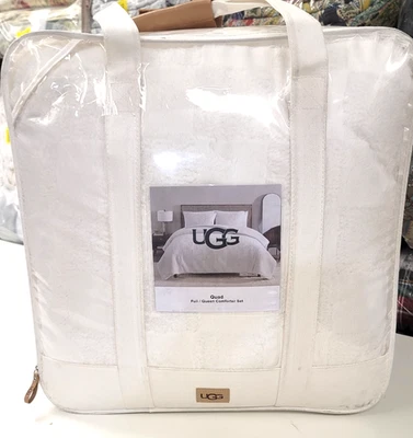 Ugg Quad Plush Tonal Check 3-Pc. Comforter Set, Full/Queen - Snow - Image 1 of 4