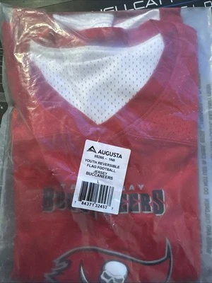 Tampa Bay Buccaneers NFL Flag Football Reversible Jersey Youth Large Red - Image 1 of 4