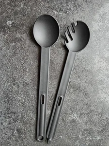 Tupperware Combinette Salatbesteck Spaghetti Zange Schwarz NEU/OVP - Bild 1 von 4