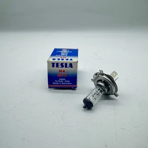 TESLA - LAMPADINA ALOGENA H4  75/70W 24W P43T LUCI ILLUMINAZIONE FM-714 - Picture 1 of 4