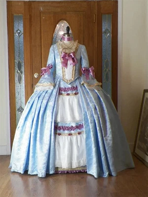 Century Francaise Rococo Dress Victorian Queen Marie Antoinette Dress Ball Gown - Image 1 of 4