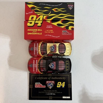 Racing Champions Impresionante Bill From Dawsonville 1:24 Juego de 2 Coches Dorado-Rojo/Bk 1998 Foto 1 de 4