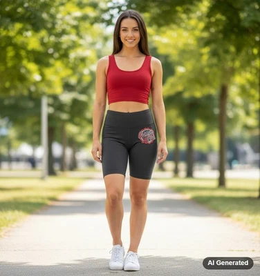 NCAA Women's Alabama Rolling Tide Black Bicycle Bike Shorts - L - Image 1 of 4