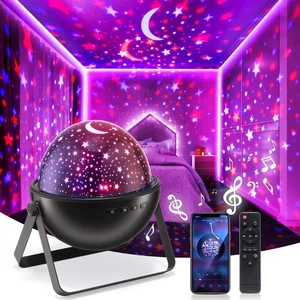 Proiettore Stella Luce Notturna per Cameretta Bambini, Altoparlante Bluetooth + Telecomando, 48 Lighti... - Foto 1 di 7