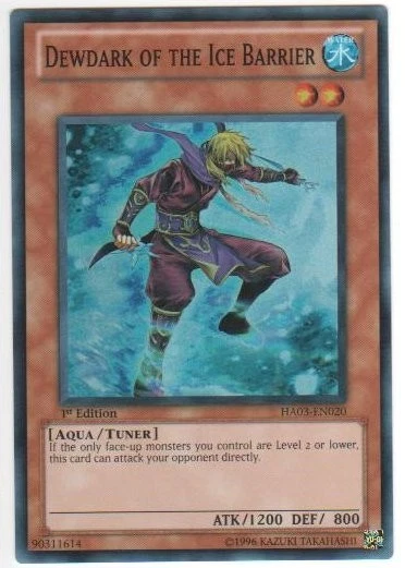 Dewdark of the Ice Barrier - HA03-EN020 - Super Rare - 1st Edition Near Mint Hid - Image 1 of 1
