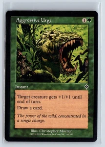 (3x) AGGRESSIVE URGE – MTG Magic the Gathering Card – Invasion – Common - Picture 1 of 6