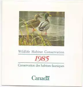 Canadian 1985 Wildlife Habitat Conservation Stamp - FWH1 Mint Fine in Booklet - Picture 1 of 2