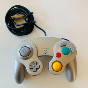 Mando Nintendo GameCube Platino Plata DOL-003 Oficial PROBADO ENVÍO RÁPIDO - Imagen 1 de 3