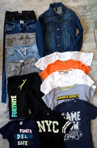 Sommer /Jungen-Paket Gr.170,Jeans,Shirts,kurze Hose,Jeansjacke - Bild 1 von 5