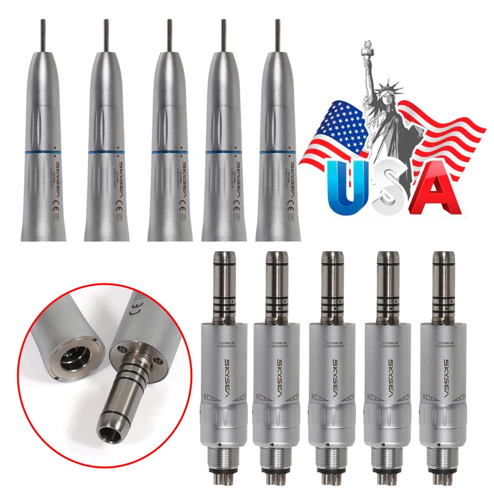 Pieza de mano recta interna dental EE. UU. Motor de aire 4 orificios ajuste de baja velocidad KAVO SKYSEA Foto 1 de 1