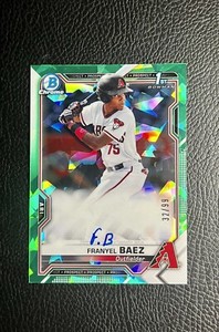 2021 Bowman Chrome Franyel Baez Green Atomic Auto Refractor 32/99 Diamondbacks