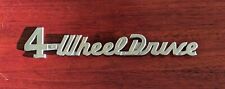  1950s 1960s? Jeep Willys Wagon 4WD Emblem 4 Wheel Drive Missing a Post Willy's