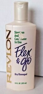 Vintage Rare Revlon Flex & Go Shampoo and Conditioner In One Dry/Damaged 11ozNOS