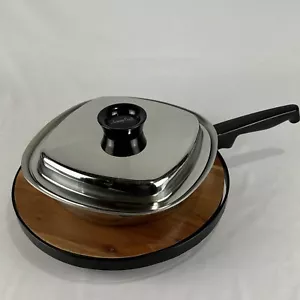 Vintage Aristo Craft West Bend Square 10" Pan with Lid Fry Pan - Picture 1 of 9