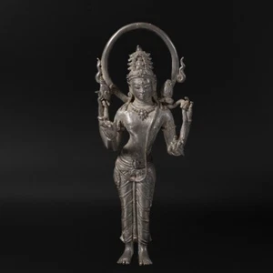 Antique Bronze Avalokiteshvara Bodhisattva Statue 24.5 x 9cm 4th–6th century CE - Picture 1 of 4