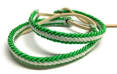 2 Pulseras Bandera Andalucía Hilo Y Cuero - Imagen 1 de 2