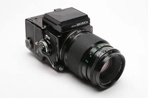 Bronica ETR-C Medium Format w/135mm f2.8 lens, WLF, Good seals, tested, Nice! - Picture 1 of 12