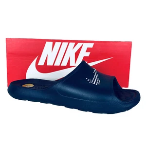 Nike Victori One Slide 'Polka Swoosh - Midnight Navy Shower Slides Herren Größe 8 - Bild 1 von 7