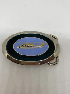 Vintage Silver Helicopter Belt Buckle - Picture 1 of 5