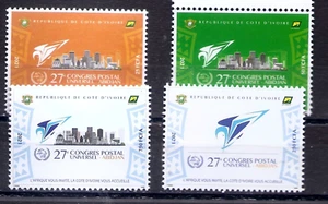 COTE D'IVOIRE IVORY COAST UPU Congress 2021 Set of 4 Scott 1276-78, 1280 MINT NH - Picture 1 of 1