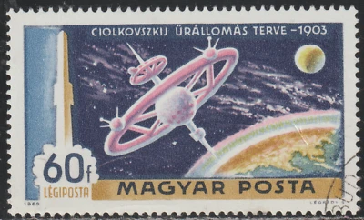 Hungría 1969 SC# C288 - Estación Espacial Tsiolkovski - Lote CTO # 389 Foto 1 de 2