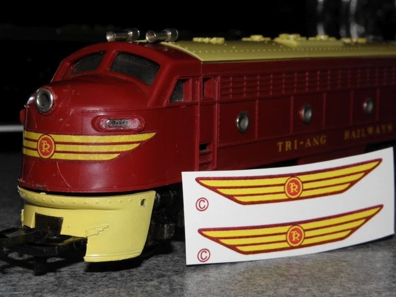 Triang R159A NZ replacement waterslide whisker decals x 2 wings Transfers R250A - Image 1 of 1