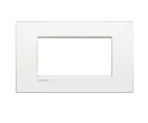 BTICINO LIVINGLIGHT AIR LNC4804BN PLACCA PIATTA 4 MODULI - BIANCO PURO - Imagen 1 de 1
