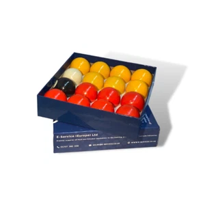 Bolas de billar League rojas y amarillas - Imagen 1 de 1