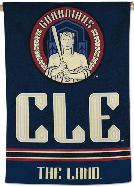 Cleveland Guardians CITY CONNECT "The Land" STYLE Team Logo 28x40 WALL BANNER - Image 1 of 1