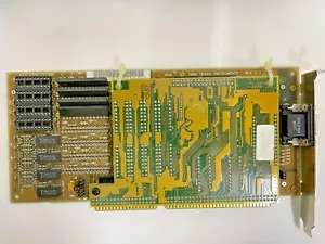ULTRA RARE VINTAGE 1990 TEXAS INSTRUMENT BGA ISA VGA CARD A922566755BGA1 MXB17 - Picture 1 of 4
