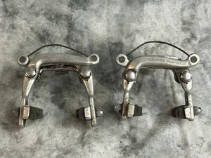 Shimano Tourney Brake Caliper Pair Front and Back Center Pull Road Bike Silver - Picture 1 of 6