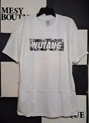 Camisetas Wu-Tang Manga Corta 100% Algodón Para Hombre Gráfico Logo Caja Grande Blanca  Foto 1 de 4