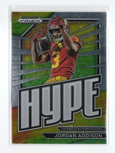 2023 Prizm Draft Picks Jordan Addison RC #HP-8 Hype Minnesota Vikings - Picture 1 of 2