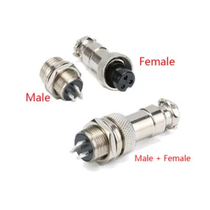 2P 3P 4P 5P 6P GX12 12mm Male Female Panel Metal Aviation Plug Socket Connector - Picture 1 of 6