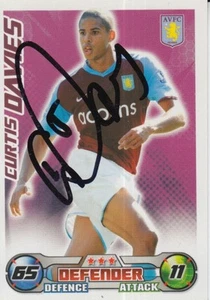 CURTIS DAVIES HAND SIGNED ASTON VILLA 08/09 MATCH ATTAX CARD 2008/2009. - Picture 1 of 1