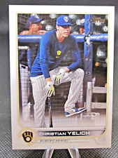 2022 TOPPS SERIES 1 #288 CHRISTIAN YELICH SSP SUPER SHORT PRINT MIL BREWERS