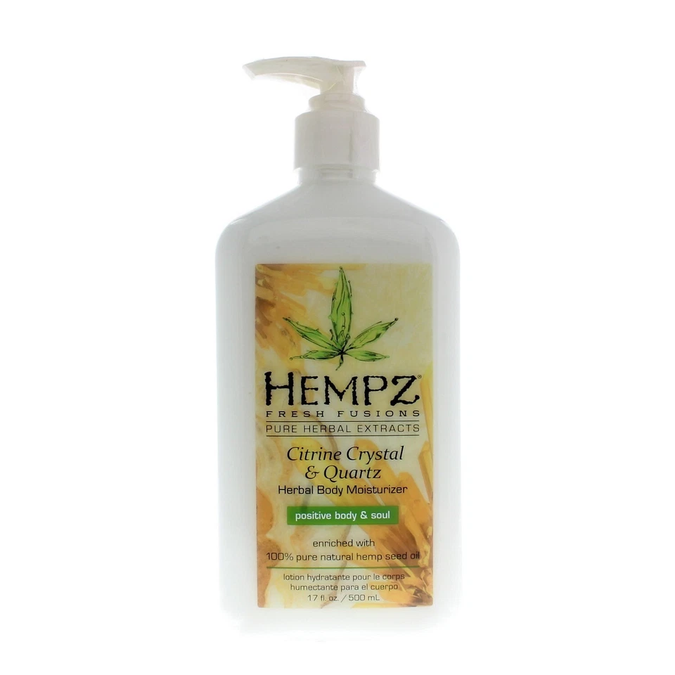 Hempz Herbal Body Moisturizer Citrine Crystal & Quartz 17oz