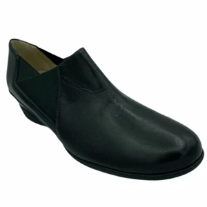 Amalfi Ladies Womens Stylish Casual Dark Brown Leather Slip On Shoes Size 7 New - Picture 1 of 3