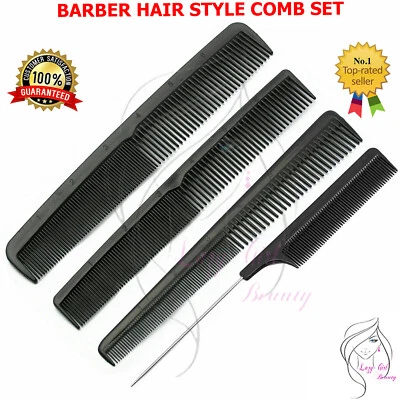 LGB ENGLAND 4 Kamm Set Haarset Bürste Styling Schneiden Farbe Schwanz Friseur Salon Friseur