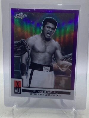 2016 Leaf Muhammad Ali Immortal Collection Purple #5 Muhammad Ali /25 - Image 1 of 2
